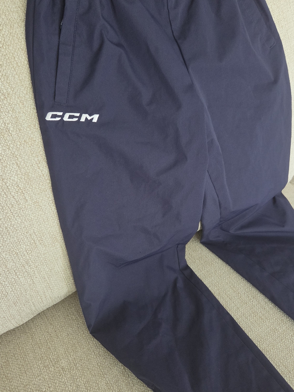 CCM Navy Blue Athletic Warm Up Pants - Picture 4 of 16